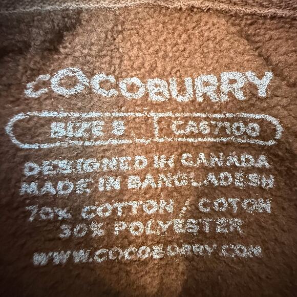 Cocoburry Brown Pullover Hoodie Unisex Sweatshirt Premium Streetwear - Picture 3 of 4
